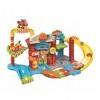 VTech - Tut Tut Bolides, Maxi Caserne de Pompiers avec Camion Louis SOS Incendie, Circuit Voitures Enfant, 4 Zones Magiques, 