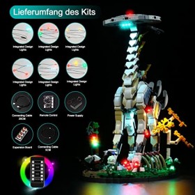 Jeu de lumières LED pour Lego Horizon Forbidden West Pas Lego , Jeu déclairage de décoration télécommandé Compatible avec L