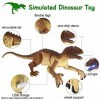 Kiztoys Jouet Dinosaure Télécommandé pour Enfants Velociraptor Réaliste avec Marche, Fraction, Yeux Lumineux et Secoue la Têt