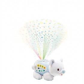 VTech - Ourson Dodo Nuit Étoilée, Veilleuse Bébé Musicale, Projection Lumineuse au Plafond, Musique Douce, Berceuses, Histoir