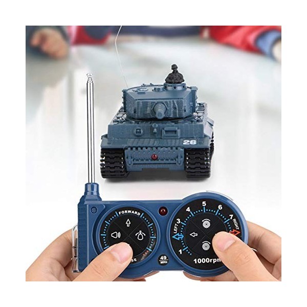 Yosoo Health Gear RC Tank, Mini Tank Toy, Enfants Enfants Véhicule Modèle Panzer Tank, 1:72 Véhicule Tank Militaire, Télécomm