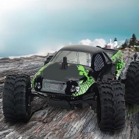 Ozgkee 1:32 2.4GHz Mini RC Monster Truck Radio Télécommande Grande Roue Véhicule Hors Route comme montré 