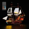 GEAMENT Jeu De Lumières Télécommande Compatible avec Lego Bateau Pirate Pirate Ship - Kit Déclairage LED pour Creator 31