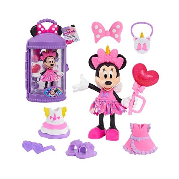 Minnie, Figurine Fashion articulée 15 cm, 14 pièces , Thème Licorne, Jouet pour enfants dès 3 ans, MCN282