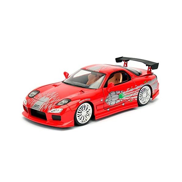 Jada Toys Fast & Furious Mazda RX-7, 1995 - Echelle 1/24 - Rouge 98338