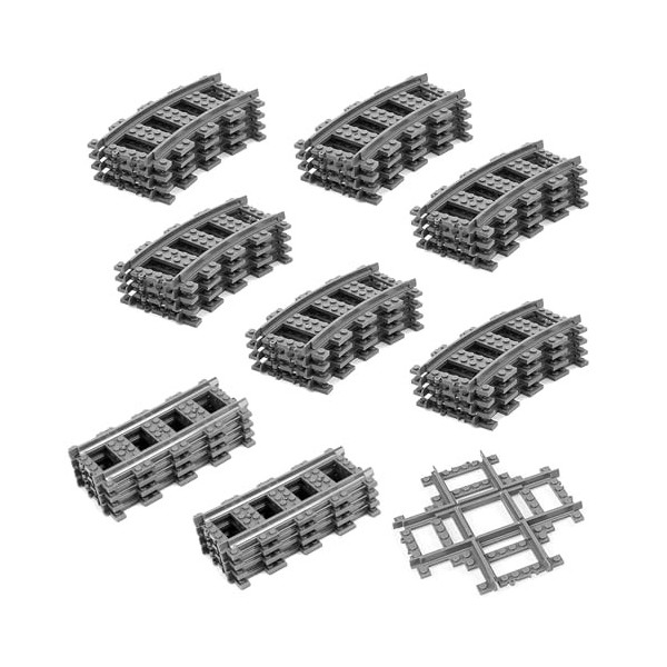 shineFinder City Rails compatibles avec Le Leader du marché, Lot de 33 Rails