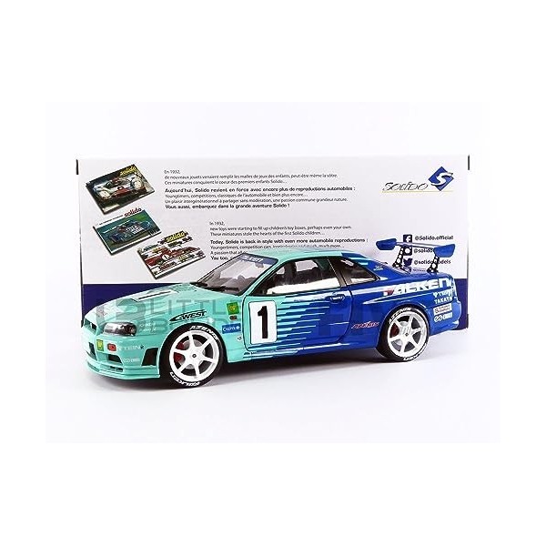 Solido - Nissan Skyline R34 GT-R Falken Drift Livery - 1999-1/18