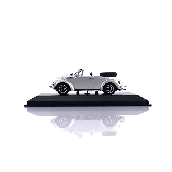 MAXICHAMPS 1/43 Volkswagen 1303 Cabriolet 1979 Argenté Voiture Miniature de Collection, 940055130, Black