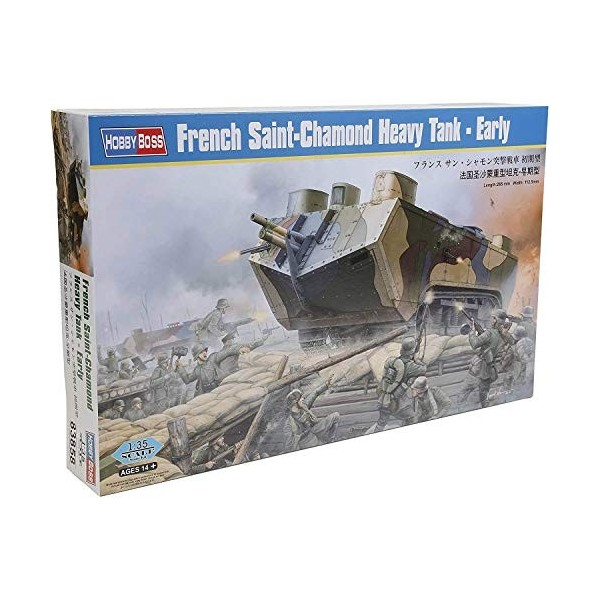 Hobbyboss Echelle 1 : 35 Kit modèle Français Saint-chamond Heavy Tank Early Gris 