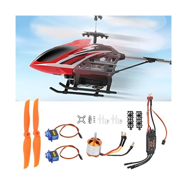 Kit dhélicoptère RC, Moteur sans balais 40A ESC 2300KV 9G Micro Servo et hélice pour hélicoptère davion RC Moteur 2300KV + 