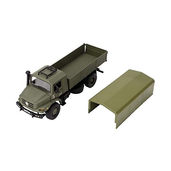 Camion Militaire RC, Camion RC Portable, Mini Voiture de larmée télécommandée éducative pour garçon Enfants Cadeau Enfants d