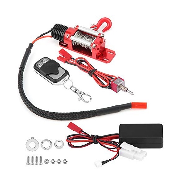 Alomejor Treuil de Voiture RC 2.5-3KG 7.2-8V Treuil électrique pour Accessoire de Voiture de Véhicule Modèle RC à Léchelle 1