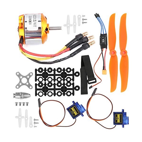 Moteur 2212 KV2200. servomoteur à hélice 6035 30A ESC XT60 pour Avion RC quadrirotor Avion hélicoptère à voilure Fixe, Avion 