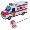 Jouet Dambulance, Jouet Dambulance Télécommandé pour Enfants avec Lumières Voiture de Jouet Dambulance de Simulation à Qua