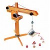 Hape Grue en Bois Enfant - Jeu dImitation Fun Chantier en Bois - Enfants de 3 ans et Plus - Accessoires Grande Grue Transpor