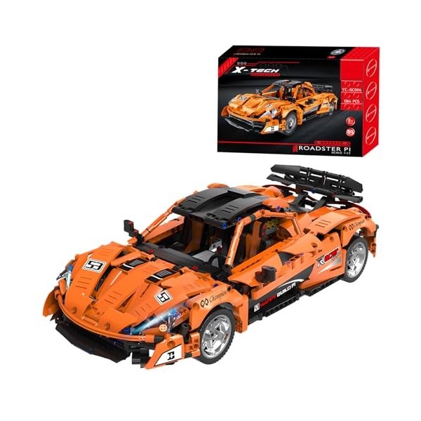 SDXFUWA Voiture de Sport, Ensemble de Construction de Jouets, véhicule de Course, Cadeaux pour Les Enfants de 8 Ans et Plus 1