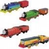 Thomas & Friends Thomas, Percy, James & Rebecca Lot de 4 moteurs de train motorisés pour enfants dâge préscolaire à partir d