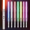 Wisbecost Lightsaber, RGB-LED 7 Couleurs Sabre Laser avec Poignée en Métal, 1 Ensembles de Soundfonts de Combat Simulés, Cade