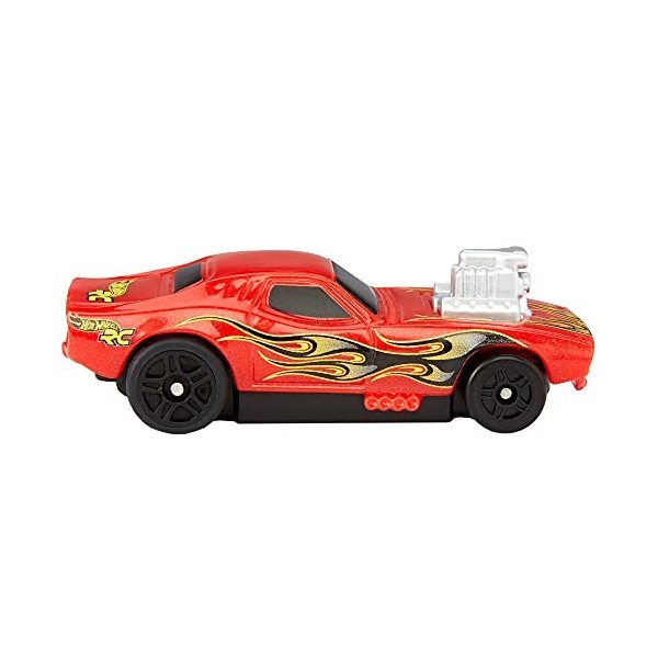 Hot Wheels RC voiture télécommandée Rodger Dodger échelle 1:64 compatible avec les circuits et pistes orange, jouet pour enfa