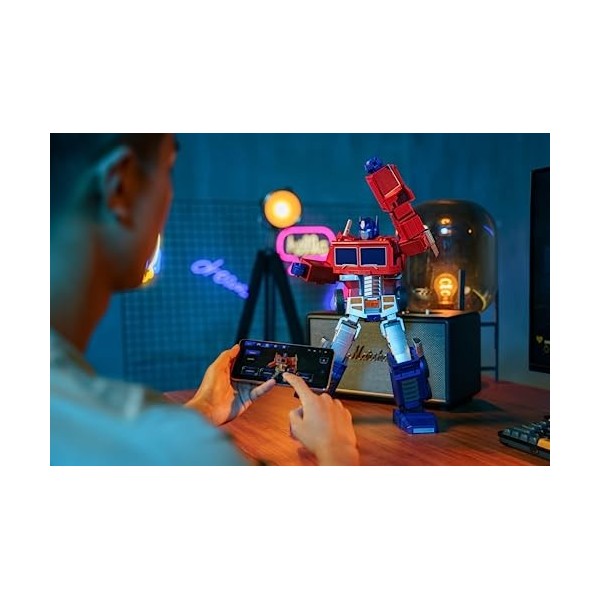 Robosen Édition Élite de Optimus Prime Transformer : Contrôlé par la Voix et lapplication, interactif, Robot Convertible ins