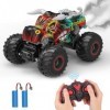 PREBOX Télécommande pour Jouets Camions Monstres pour Enfants et Adultes, Voiture RC Monster Bull de 2,4 GHz Cadeau pour Garç