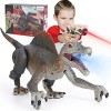 Xbesttoy Dinosaure Télécommandé Enfants Dinausore Jouet, Rayon Infrarouge et RC Dino Spinosaurus, Pulvérisation, Lumières LED