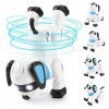 Power Puppy Chien Robot Télécommandé pour Enfants, Danse Interactive et Intelligente Robot Programmable, RC Stunt Dog - Chien