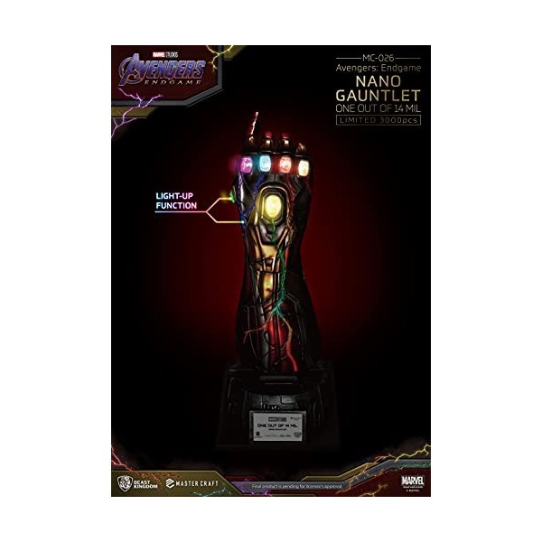BEAST KINGDOM Marvel - MC-026 - Avengers : Endgame - Nano Gauntlet 1/14000605 Master Craft