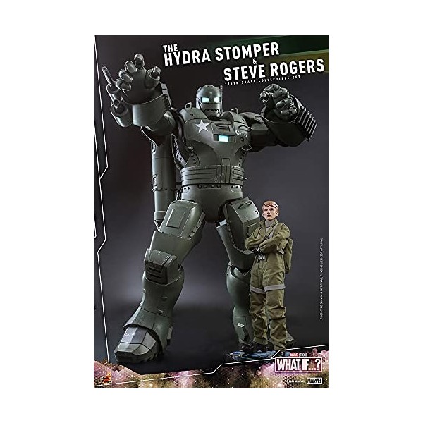 Hot Toys What If.? Figurines 1/6 Steve Rogers & The Hydra Stomper 28-56 cm
