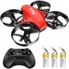 Potensic Mini Drone A20 pour Enfant Hélicoptère avec 3 Batteries, Télécommandé 3 Vitesses Réglables, Maintien de laltitude, 