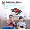 Potensic Mini Drone A20 pour Enfant Hélicoptère avec 3 Batteries, Télécommandé 3 Vitesses Réglables, Maintien de laltitude, 