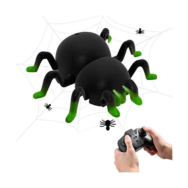 Araignée Télécommandée à Inrouge Pour Halloween Jouet Effrayant Simulation Escalade Murale