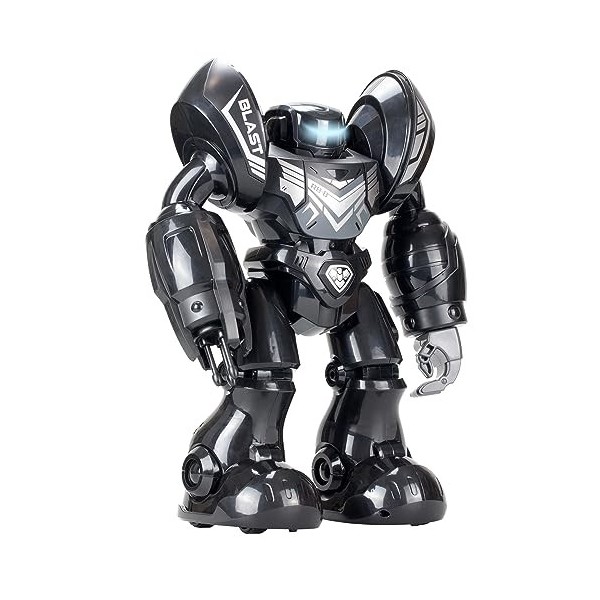 Silverlit YCOO - Robo Blast Black - Robot télécommandé - Fonction de tir - Musique Incluse - Fonction de Danse XXL Robot