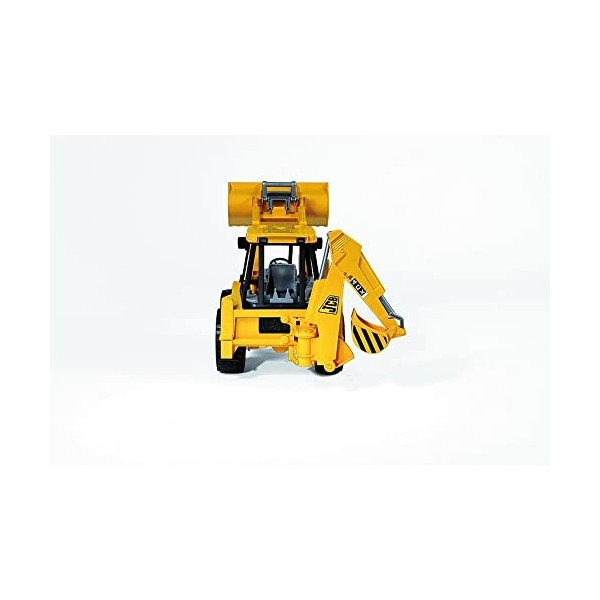 bruder 02428 - JCB 4CX Chargeuse-pelleteuse, Pelle frontale Pelle arrière, Véhicule de chantier, Chargeuse sur pneus