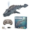 JAWSEU Jouet Dinosaure Télécommande 2.4G, RC Control Dinosaure Télécommandé Jouet Rechargeable Radiocommandé Simulé Dinosaure