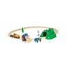 Brio World - 33878 - Circuit Transport Fret - Coffret complet 19 pièces tunnel et grue pivotante - Transport de marchandises 