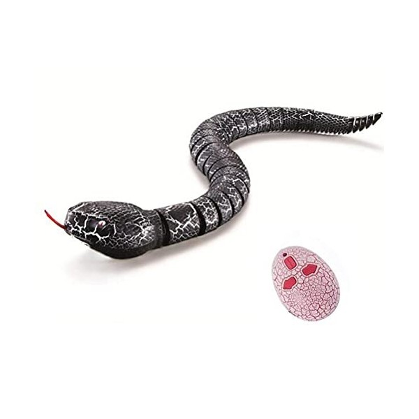 MasYosh Serpent télécommandé, Jouet Serpent Réalistique, Serpent Rechargeable USB, Jouet de défense effrayant, Serpent en mou