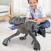 BOMPOW Jouet dinosaure télécommandé, jouet dinosaure pour garçons avec lumière et rugissement, 2,4 GHz réaliste robot dinosau