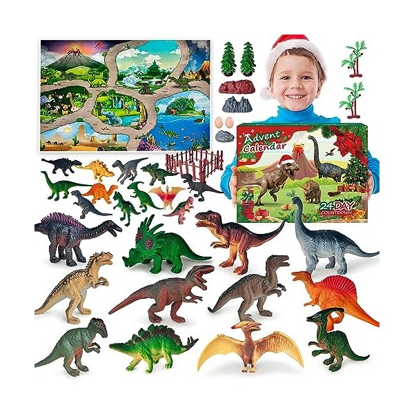 Calendrier de Lavent 2023, Garçon Jouet Enfant, Enfant 24 Jouets Animaux  Dinosaures, Jouets Voitures pour Garcon de 3-8 ans Jeux - Cdiscount Maison