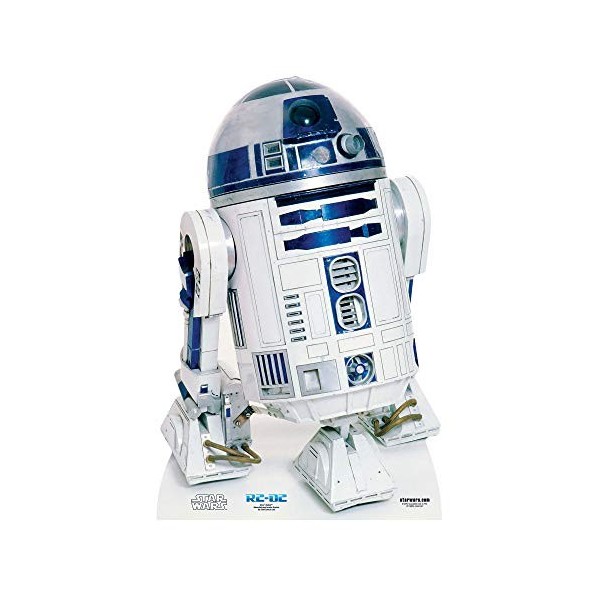 Star Cutouts- Star Wars Silhouette en Carton Grandeur Nature R2-D2, Étoile, STSC471, Multicolore, 162 cm