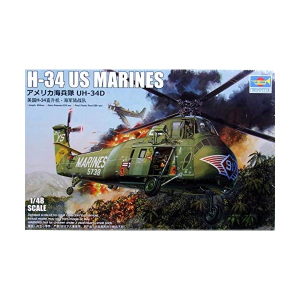 Trumpeter 002881 1/48 H-34 US Marines Kit de modélisme