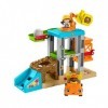 Fisher-Price Little People coffret Chantier avec 2 figurines et 1 camion-benne, musique et sons, jouet bébé et enfant de 18 m