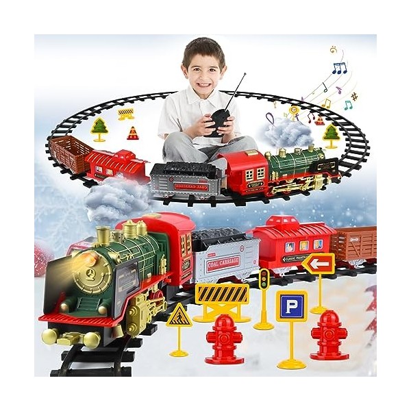 Train À Vapeur Électrique Jouet De Noël Pour Enfant Multicolore
