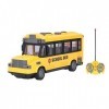 Pssopp Jouet dautobus Scolaire Bord Brillant en Plastique Jaune Style 1:30 échelle télécommande Autobus Scolaire Cadeau