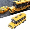 Pssopp Jouet dautobus Scolaire Bord Brillant en Plastique Jaune Style 1:30 échelle télécommande Autobus Scolaire Cadeau