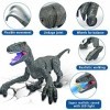 WEEFEESTAR Jouets dinosaures télécommandés pour garçons, jouets dinosaures électroniques réalistes qui marchent et rugissent 