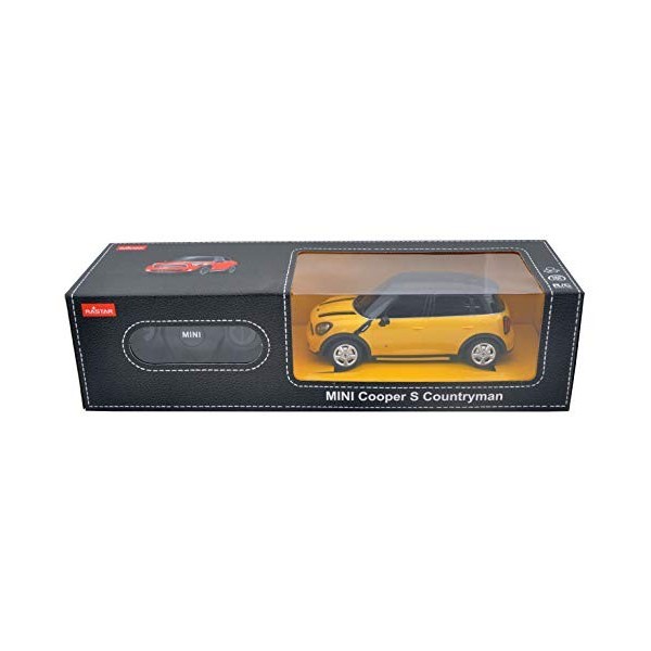 Kiddoo Jeux pour enfants - R/C 1: 24 Mini Countryman Jaune Télécommandé