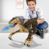 WEEFEESTAR Dinosaures télécommandés, jouets dinosaures marchants avec lumière et son, jouets dinosaures 2,4 GHz RC pour garço