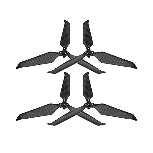 Dilwe Hélice à 3 pales pour Drone RC Fibre de Carbone à libération Rapide & réduction du Bruit 8743 Hélice pour DJI Mavic 2 P