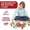 Chicco Baby Professeur Bilingue Français/Anglais Table dActivités pour Enfants, Trieur de Formes, Jouet Interactif Educatif 